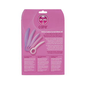 Skins Care 5-Piece Curved Dilator Kit rear packaging