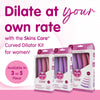 3 Dilator Kits lined up below text that states Dilate at your own rate