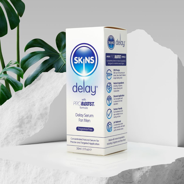 Skins Delay® – Natural Delay Serum For Men 30ml (Fragrance Free)