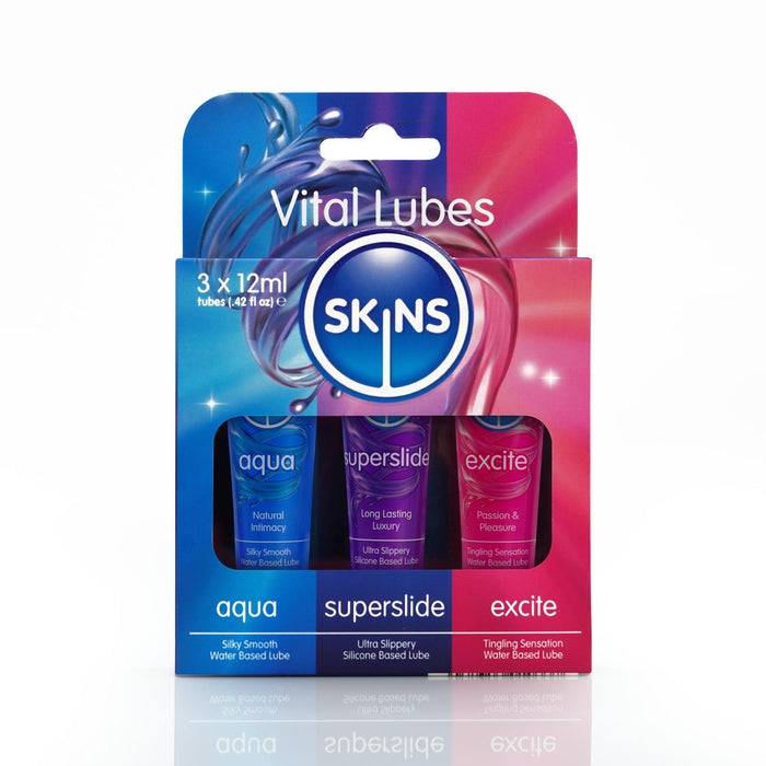 Skins Vital Lubes Sampler Tubes (3 x 12ml)