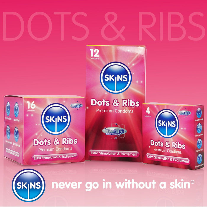 Skins Condoms - Dots & Ribs Condoms