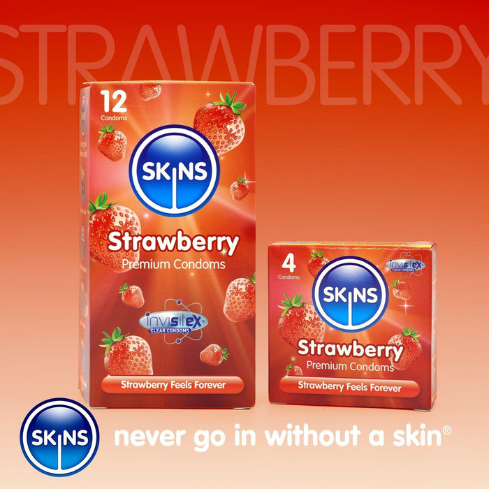 Skins Condoms - Strawberry Flavoured Condom